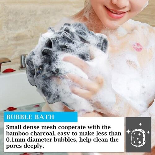 Soft Shower Mesh Foaming Sponge Bath Bubble Ball Body Skin Cleaner Body Cleaning Tools Bathroom Accessories can CSV