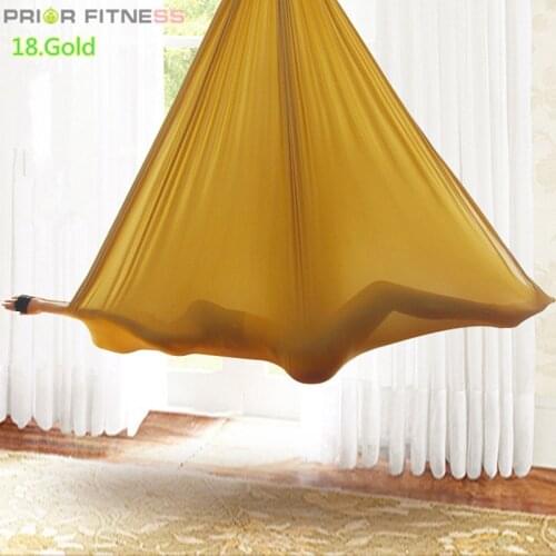 Prior Fitness Aerial Yoga Swing & Hammock Fabric for Improved Yoga Inversions, Flexibility & Core Strength-5Mx2.8M home gym