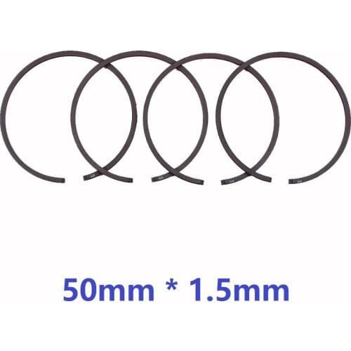 4pcs/lot Piston Ring 50mm X 1.5mm For HUSQVARNA 268 268XP 268K 66 266 371 372 Chainsaw Replacement Spare Parts
