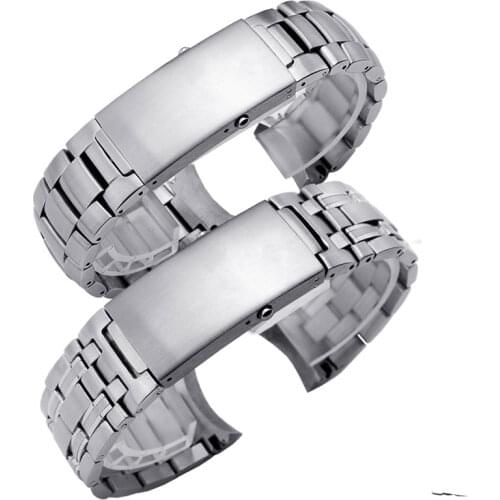 20mm 22mm Stainless streel watch band silvery bracelet replacement matel belt for Omega 007 watch accessories