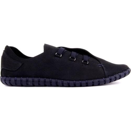 Sail Lakers-Navy Blue Nubuck Men Casual Shoes