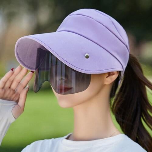 Summer Hats For Women Foldable Sun Hat Pearl Flower Visor Suncreen UV protection packable sun visor hat