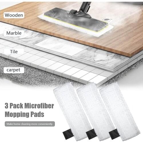 3Pcs Microfiber Mopping Pads Replacement for Karcher SC2/ SC3/ SC4/ SC5 Mopping Cloth Accessories Steam Cleaner Parts
