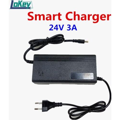 24V 3A Smart Charger 6S 25.2V 7S 29.4V Li ion 8S 29.2V Lifepo4 battery Charger Safe Quiet Plastic Case Fast Charger