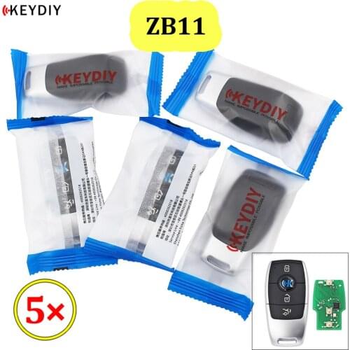 5PCS/LOT Universal KEYDIY ZB11 KD Smart Key Remote for KD-X2 KD Car Key Remote Replacement Fit More than 2000 Models