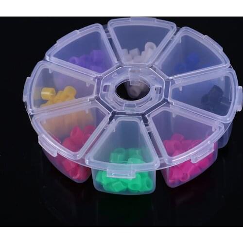 1 box Multi-Color Autoclavable Universal Dental Orthodontic Universal Silicone Instrument Color Code Rings