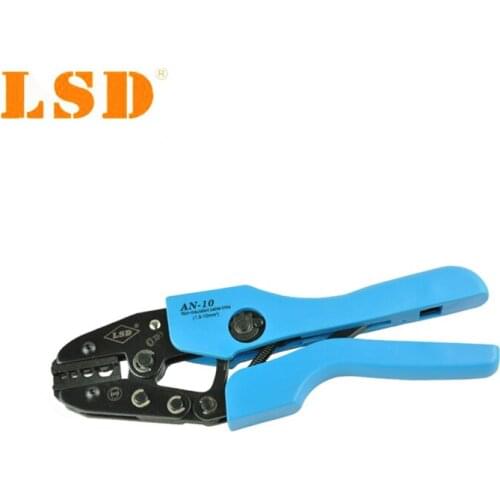 AN-10 High Quality Hand Crimping Tools for non-insulated cable links 1-10mm2 17-7AWG Ratchet Crimper pliers