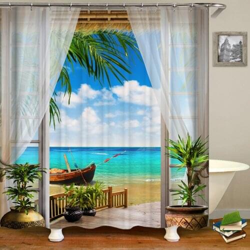 Rural Idyllic Flowers European Garden Shower Curtain Bathroom Waterproof 3d Printed Bath Curtains With 12 Hooks Polyester Cloth