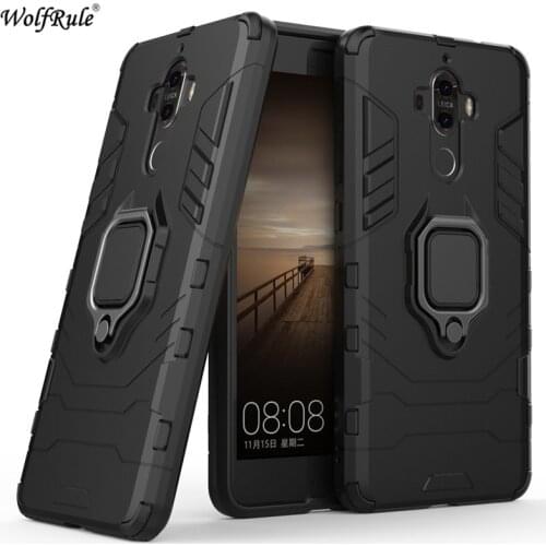 For Huawei Mate 9 Case Mate 30 Pro 20 Lite Ring Holder Armor Bumper Protective Back Phone Case For Huawei Mate 9 Cover Funda