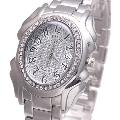 2018 Top Brand Luxury G&D Women Quartz Wristwatch Silver Stainless Steel Relojes Mujer Fashion Dress Watches Lady Bracelet Watch