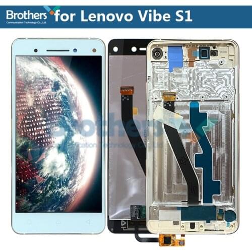 LCD Screen for Lenovo Vibe S1 LCD Display for Lenovo Vibe S1 LCD Assembly Touch Screen Digitizer Phone Replacement Tested Work