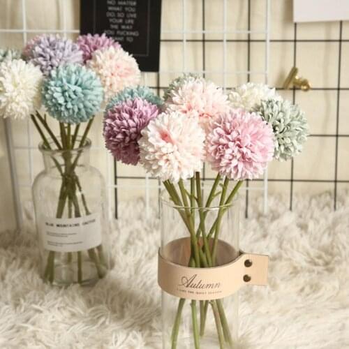 1Pc Artificial Dandelions Ball Flower Arrangement DIY Wedding Party Home Decor A lot of colors to choose from each one very nice