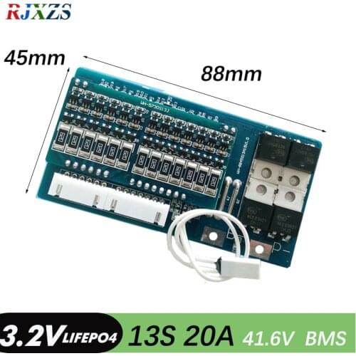 13S 20A 41.6V lifepo4 BMS PCM battery protection board bms pcm 13s for lifepo4 battery packs