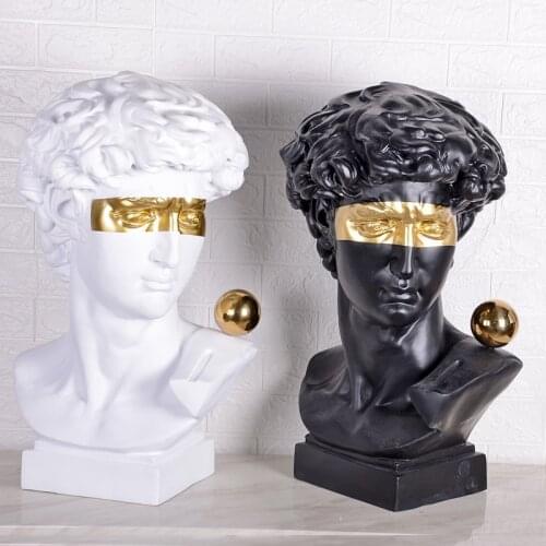 15CM Abstract Sculpture Resin David People Statues for Decoration Statue Home Decoration Accessories Mythology Europe Modern