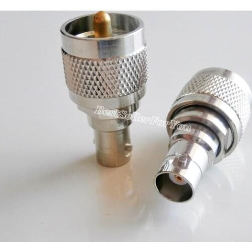 1X Adapter PL259 UHF PL-259 PL259 Plug Male To BNC Female Jack RF Connector Straight