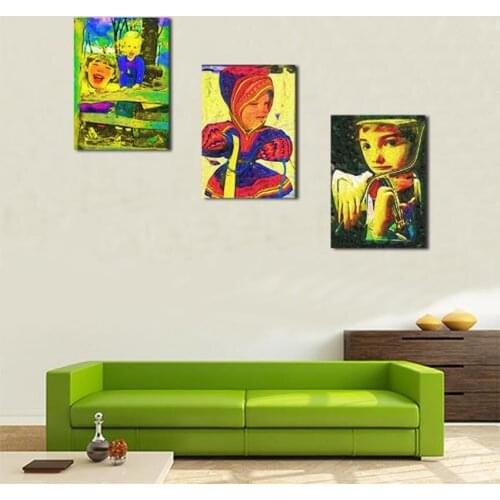 3 Pieces modern HD print figures oil painting on canvas abstract figures oil painting home decoration for living room or bedroom