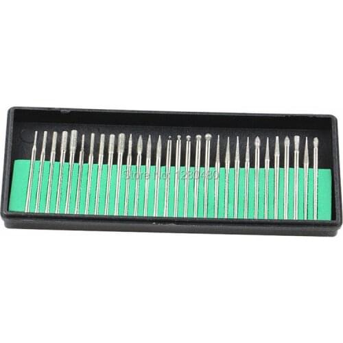 30Pcs Dental Diamond Burs Drill Bit Polished Rotary Tool Polishing Teeth Dentist Product