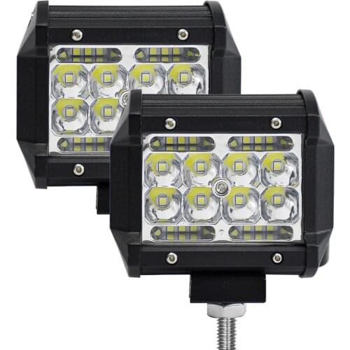Four rows of 4 inch car led work lights 60W off-road vehicle front bumper lights, mesh lights, headlights