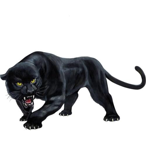 A0598# 13cm/17cm Removable Decal Wild Panther Car Sticker Waterproof Accessories on Bumper Rear Window Laptop