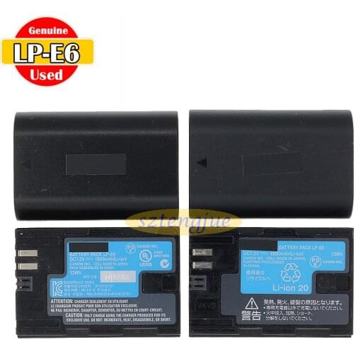 Used Original LP-E6 Battery For Canon EOS 5D Mark II III 5D Mark IV 5DS 5DSR 80D 70D 60D 60Da 6D 6DII 7D 7DII LC-E6E