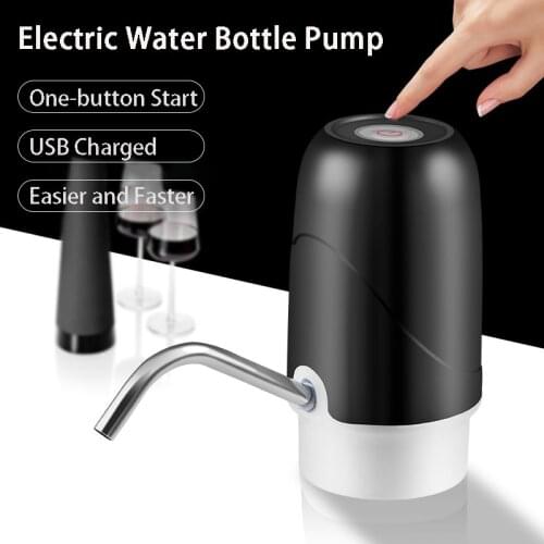 Automatic Electric Water Bottle Pump USB Charging Intelligent Drinking Gallon Water Dispenser Smart Auto Switch Pump Household