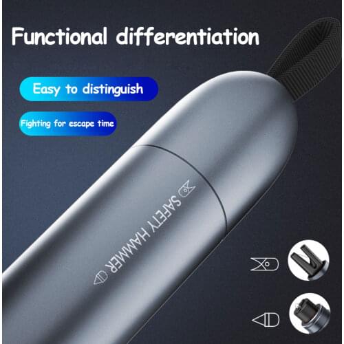 Car safety hammer multifunctional stainless steel broken window safety hammer mini portable emergency car safety hammer