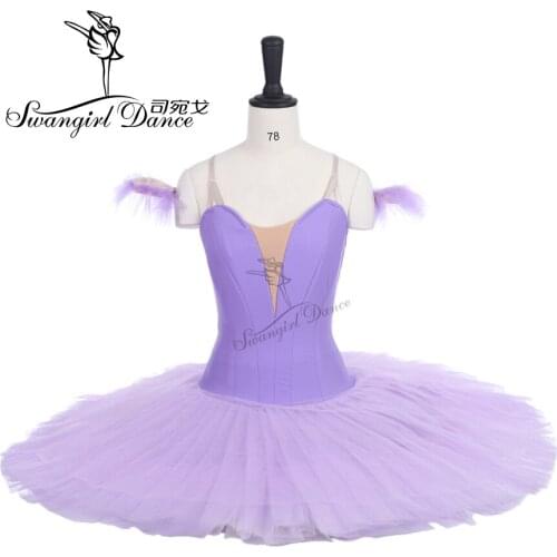 Free shipping light purple plain ballet tutu for girls without decorations natcracker platter performance tutu ballet kidsBT9111