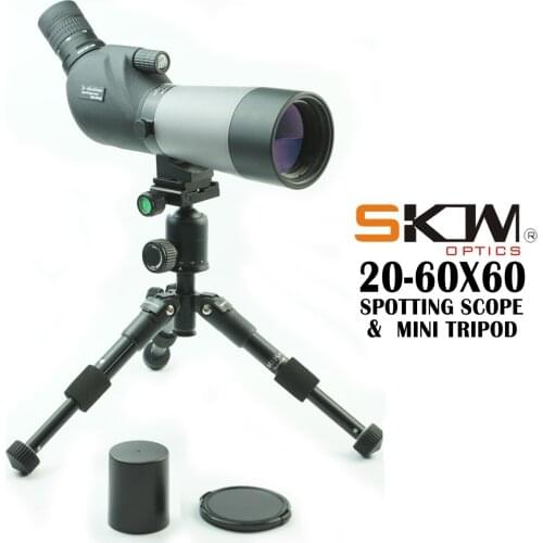 Free Shipping!SKWoptics 20-60X60, Spotting TeleScope Aerospace for birdwatching/hunting with Professional ultra compact tripod