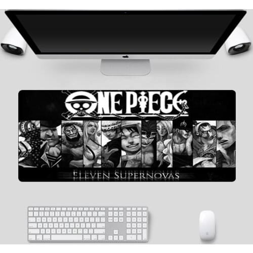 Large 80x30cm One Piece Anime Mouse Pad Rubber Locking Edge Cartoon Gaming MousePad Office Laptop Notebook desk mat for CSGO