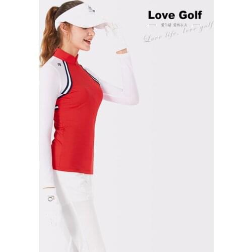 Chivalric Store LOVE GOLF LG17005 red ladies golf sports and leisure T-shirt breathable quick-drying golf t-shirt free shipping