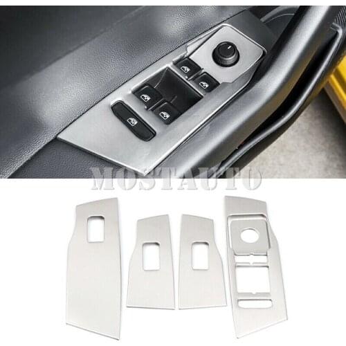 For Volkswagen Polo Mk6 2018-2020 Interior Car Door Window Lift Regulator Cover 5pcs Car Accessories Interior Car Decor Car Trim