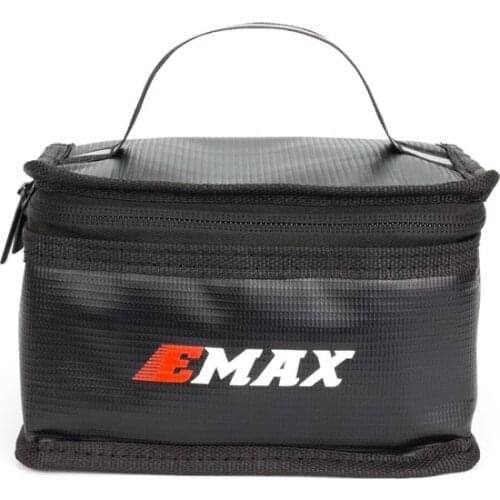 Emax Fireproof Waterproof Lipo Battery Safety Bag155*115*90mm(Black )/200*150*150mm(Grey) For RC Plane Drone Handbag