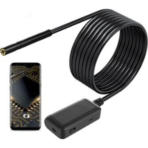 5.5MM 5.0MP 1920P Wireless Inspection Camera IP67 Wifi Endoscope with 6 LED For Android and IOS Smartphone 3in1 usb otoscope