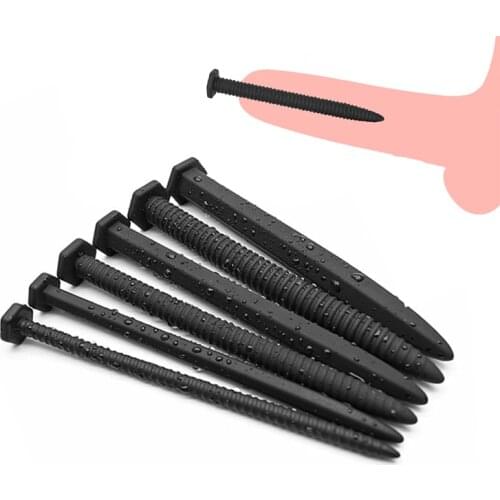 6Pcs Soft Silicone Screw Urethra Catheter Penis Horse Eye Plug Dilator Urethral Sex Toys For Men Bdsm Insert Delay Ejuaculation