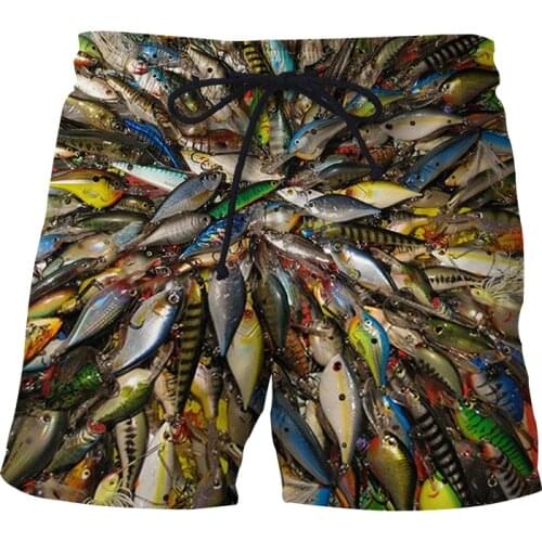 JUMEAST 3D Printed Fish & Animal Pattern Men Shorts Beach Funny Swim Board Shorts Men Casual Fashion Shorts Oversize