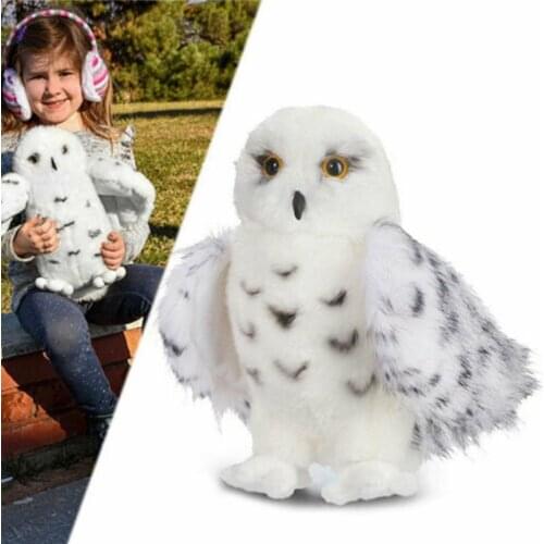 Creative Cute Wizard Wizard Snow OWL Plush Toy Stuffed Animal Hedwig Potter owl Small Gift For Kids Friends