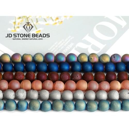 Laugh Onyx Agate Chalcedony DIY Handmade Natural Stone Beads For Jewelry Making Bracelet Round Shape Size 4 /6/8/10/12/14mm