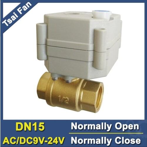 TF15-B2-B Metal Gear BSP/NPT 1/2'' DN15 Normal Open Normal Closed Valve With Manual Override AC/DC9V-24V CE IP67