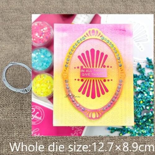 XLDesign Craft Metal Cutting Dies stencil mold oval frame decoration scrapbook Album Paper Card Craft Embossing die cuts