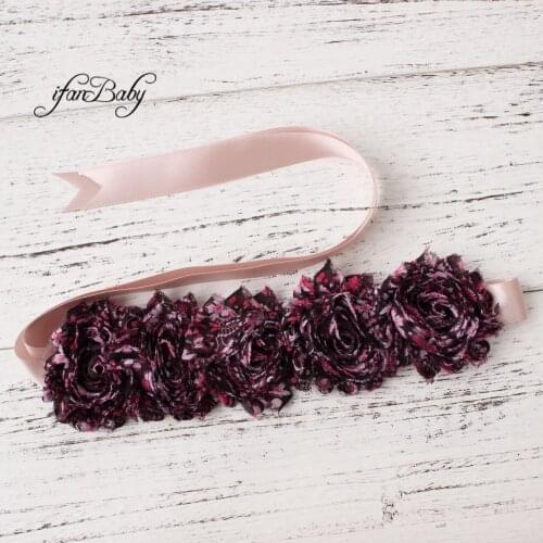 Fashion shabby flower Belt,Girl Woman Sash Belt Wedding Sashes belt