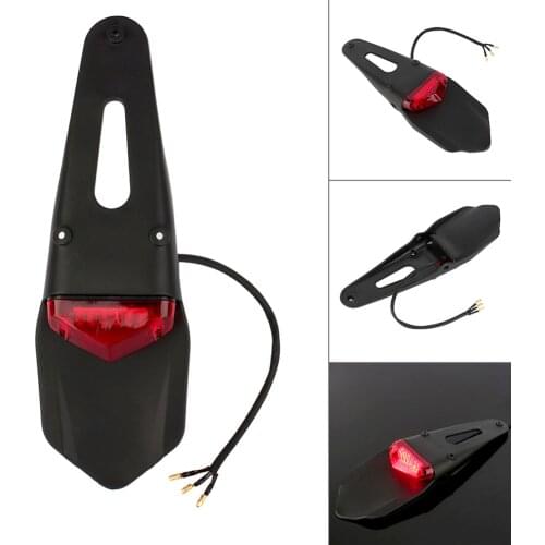 Motorcycle Brake Tail Light, Universal Motorcycle Fender Brake Rear Taillight Turn Signal ATV Dirt Bike LED Lamp