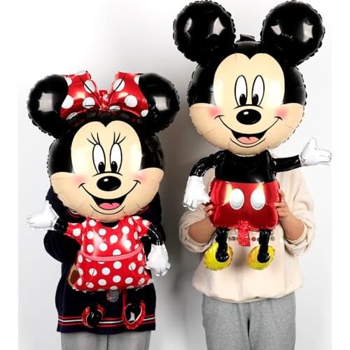 Cartoon Mickey Minnie Mouse Balloons Disney Foil Balloon Baby Shower Birthday Party Decorations Kids Classic Toys Home supplies