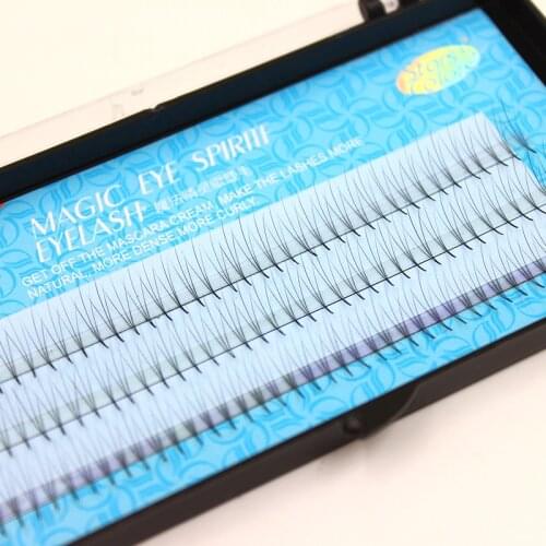 Natrual 0.07mm C Curl Super Thickness Faux Mink 3D Silk Lashes False Eyelash Extensions Hot Sale