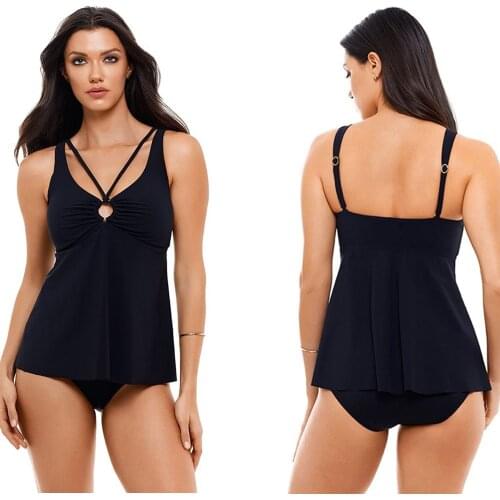 2020 new sexy and fashionable European and American swimwear large size and fat skirt bikini womens separate swimwear