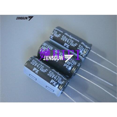 20PCS NEW RUBYCON PX 50V470UF 10X20MM Aluminum electrolytic capacitors 470uF/50v 105 degrees 470UF 50V