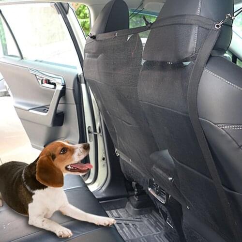 Pet Car Barrier Mesh Dog Car Divider Net Safety Outdoor Travel Isolation Net Back Seat Barrier Guard Keep Driving Safe Products