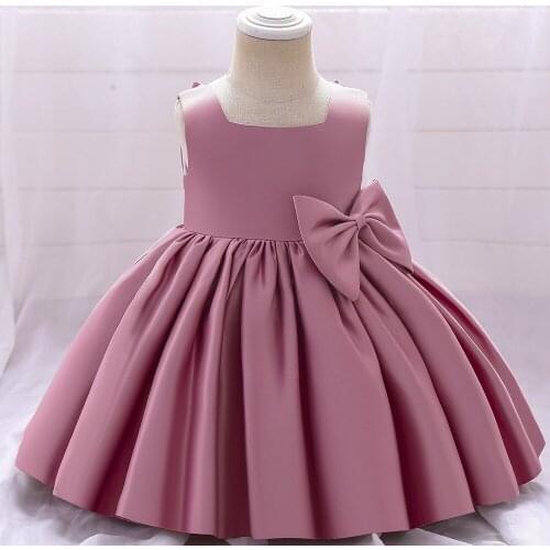 Girls Dresses 2021 Girls Fashion Sleeveless Pink Dresses Kids Elegant Princess Dress Vestidos Childrens Summer Satin Dress