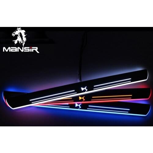LED Door Sill Lights For Citroen DS5 2013 2014 2015 2016 12V Pedal Board Pathway Welcome Car Scuff Plate Light