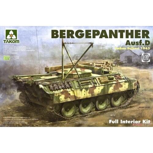 TAKOM 1/35 2102 BergePanther Ausf.D Umbau Seibert 1945 w/ Full Interior Model Kit