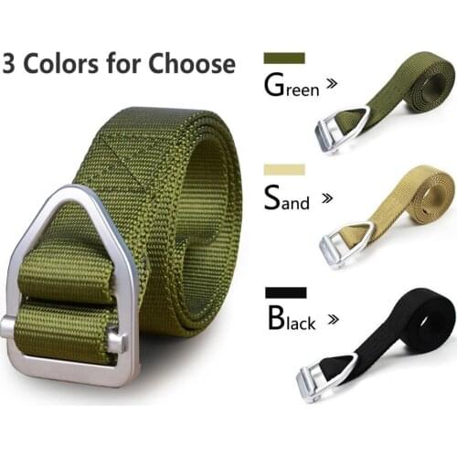 Tactical Belt, Military Style Nylon Webbing Riggers Web Belt with Buckle